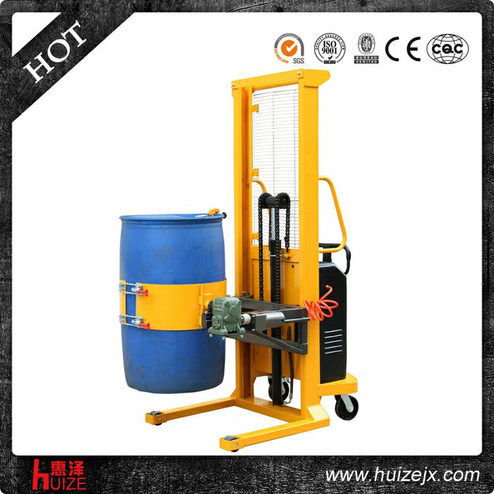半電動多功能油桶車（單門架，夾塑桶）